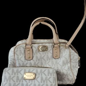 Michael Kors crossbody with matching wallet